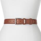 Women's Chaps Stitched Belt, Size: Large, Dark Brown