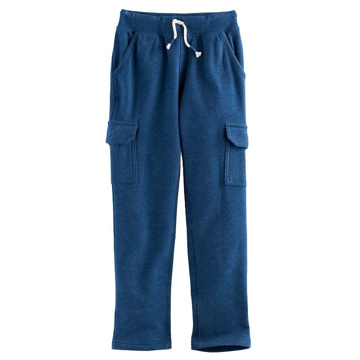 Boys 4-10 Jumping Beans&reg; Fleece Cargo Pants, Size: 7, Blue