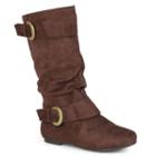 Journee Collection Shelley Women's Boots, Girl's, Size: 8 Wc, Brown