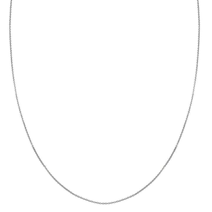 Primrose Sterling Silver Cable Chain Necklace - 18 In, Women's, Size: 18, Grey