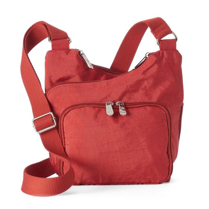 Mondo Overlap Crossbody Bag, Women's, Red