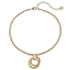 Dana Buchman Double Strand Circle Pendant Necklace, Women's, Gold