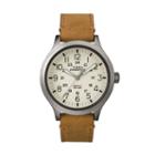 Timex Men's Expedition Scout 43 Leather Watch, Size: Large, Brown