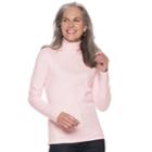 Women's Croft & Barrow&reg; Essential Turtleneck Top, Size: Xs, Brt Pink