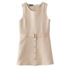 Girls 4-16 Chaps Button-front Jumper, Girl's, Size: 7, Med Beige