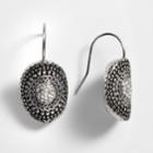 Kate Markus Stainless Steel Simulated Crystal Curved Disc Drop Earrings, Women's, Multicolor