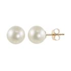 Pearlustre By Imperial Freshwater Cultured Pearl 10k Gold Pearl Stud Earrings, Women's, White