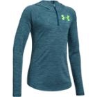 Girls 7-16 Under Armour Novelty Tech 1/4-zip Hoodie, Size: Xl, Brown Over