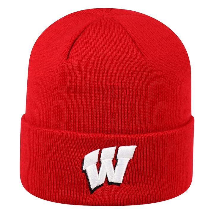 Adult Top Of The World Wisconsin Badgers Tow Knit Beanie, Men's, Med Red