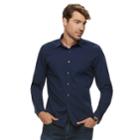 Men's Apt. 9&reg; No-iron Stretch Button-down Shirt, Size: Large, Blue