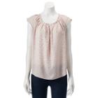 Women's Lc Lauren Conrad Pleated Top, Size: Small, Pink