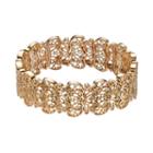 Lc Lauren Conrad Gold Tone Filigree Stretch Bracelet, Women's