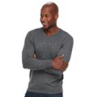 Men's Croft & Barrow&reg; Classic-fit 12gg V-neck Sweater, Size: Large, Black