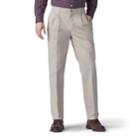 Men's Lee Total Freedom Relaxed-fit Comfort Stretch Pants, Size: 32x34, Lt Beige