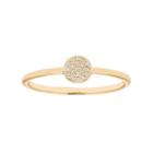 10k Gold Diamond Accent Circle Ring, Women's, Size: 5, White