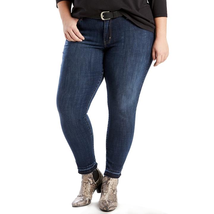 Plus Size Levi's&reg; 711 Skinny Ankle Jeans, Women's, Size: 16 - Regular, Dark Blue
