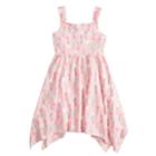 Girls 4-10 Jumping Beans&reg; Patterned Handkerchief Dress, Size: 4, Brt Pink