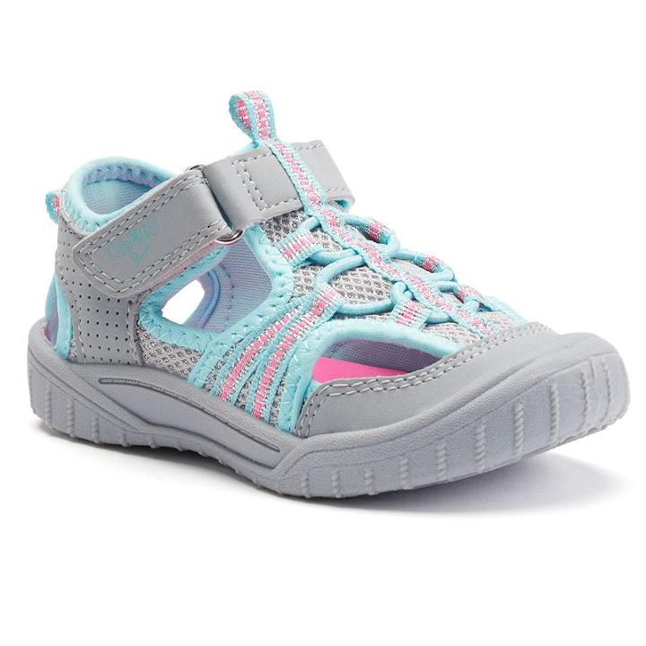 Oshkosh B'gosh&reg; Toddler Girls' Bungee-laced Shoes, Girl's, Size: 10 T, Silver