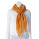 Women's Apt. 9&reg; Solid Pleated Square Scarf, Yellow