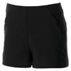 Juniors' Candie's&reg; Print High-waist Shorts, Girl's, Size: 11, Black