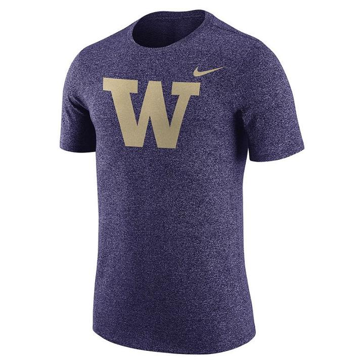 Men's Nike Washington Huskies Marled Tee, Size: Small, Purple Oth
