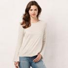 Women's Lc Lauren Conrad Raglan Bell Tee, Size: Xl, Med Beige
