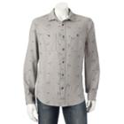 Big & Tall Urban Pipeline&reg; Plaid Flannel Button-down Shirt, Men's, Size: Xl Tall, Med Grey