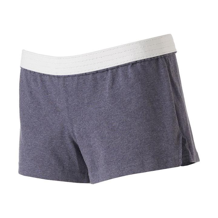 Juniors' Soffe White Band Low-rise Shortie Shorts, Girl's, Size: Xs, Dark Grey