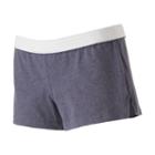 Juniors' Soffe White Band Low-rise Shortie Shorts, Girl's, Size: Xs, Dark Grey