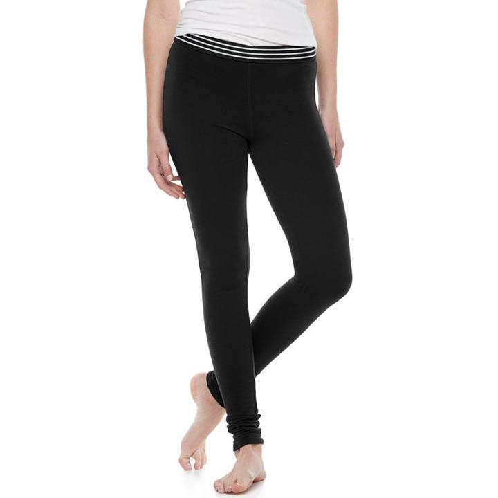 Juniors' So&reg; Fleece-lined Leggings, Girl's, Size: Medium, Black