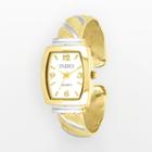 Studio Time Women's Two Tone Striped Cuff Watch, Size: Small, Multicolor
