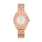Burgi Women's Diamond & Crystal Watch, Pink