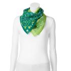 St. Patrick's Day 2-pk. Paisley Square Scarves, Women's, Green