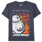 Boys 8-20 Star Wars: Episode Vii The Force Awakens Bb-8 Ripple Tee, Boy's, Size: Large, Blue (navy)