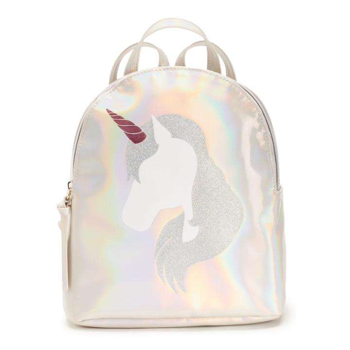 T-shirt & Jeans Glitter Unicorn Backpack, Women's, Pink Ovrfl