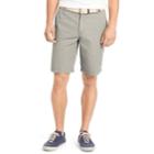 Men's Izod Saltwater Classic-fit Solid Flat-front Shorts, Size: 42, Light Grey