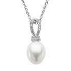 Pearlustre By Imperial Sterling Silver Freshwater Cultured Pearl Pendant, Women's, Size: 18, White