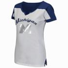 Women's Campus Heritage Michigan Wolverines Get Spirited Tee, Size: Small, Blue (navy)