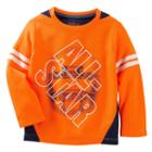 Boys 4-8 Oshkosh B'gosh&reg; Long Sleeve All-star Pieced Active Tee, Boy's, Size: 6, Orange