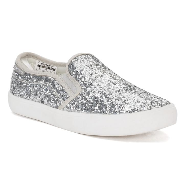 Carter's Tween 5 Toddler Girls' Shoes, Size: 12, Silver