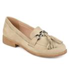 Journee Collection Capri Women's Loafers, Size: 6.5, Light Grey