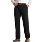 Big & Tall Lee Custom-fit Double-pleated Easy-care Pants, Men's, Size: 46x30, Black