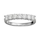 Forever Brilliant 3/4 Carat T.w. Lab-created Moissanite 14k White Gold 7-stone Ring, Women's, Size: 9