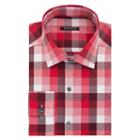 Men's Van Heusen Slim-fit Patterned Flex Collar Dress Shirt, Size: 18-34/35, Red