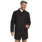 Men's Chaps Classic-fit Rain Coat, Size: 46 - Regular, Black