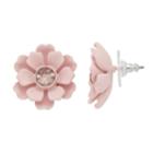 Simply Vera Vera Wang Simulated Crystal Flower Stud Earrings, Women's, Pink