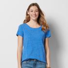 Women's Sonoma Goods For Life&trade; Essential Marled Tee, Size: Xxl, Dark Blue