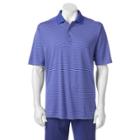 Men's Pebble Beach Classic-fit Striped Performance Golf Polo, Size: Small, Blue