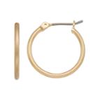 Simply Vera Vera Wang Matte Nickel Free Hoop Earrings, Women's, Gold