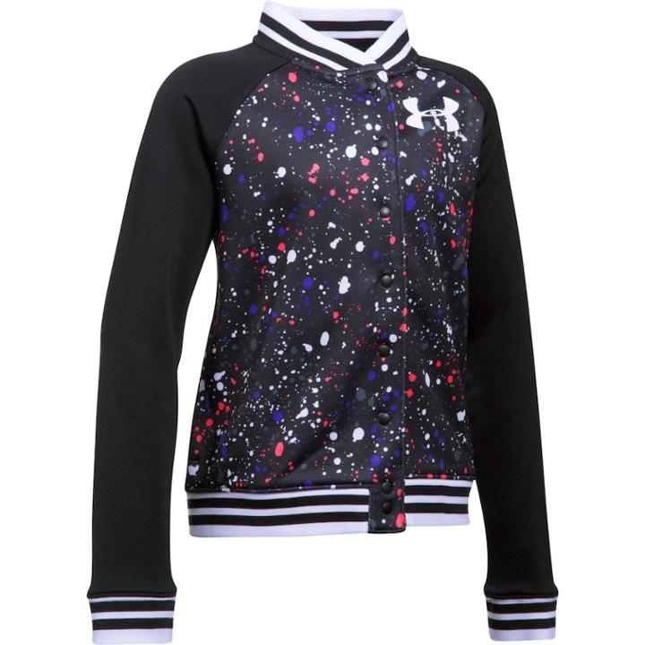 Girls 7-16 Under Armour Novelty Fleece Bomber Jacket, Size: Xl, Oxford